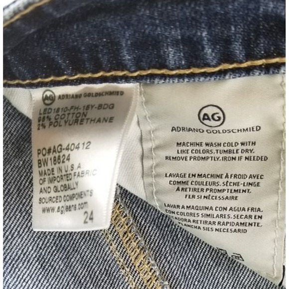 Adriano Goldschmied Byrn Ex Boyfriend Off Jean Distressed Short 24 - Picture 5 of 7